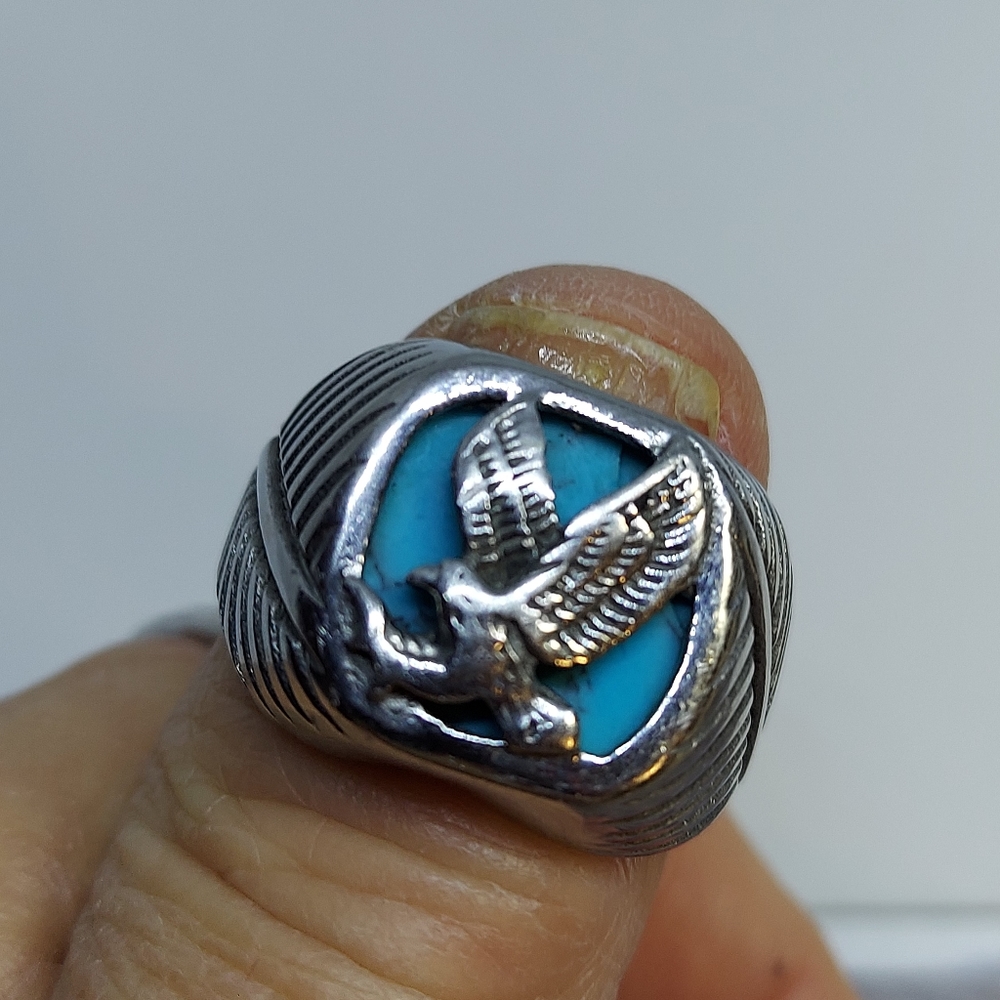 Men's Eagle Ring - Picture 2 of 5